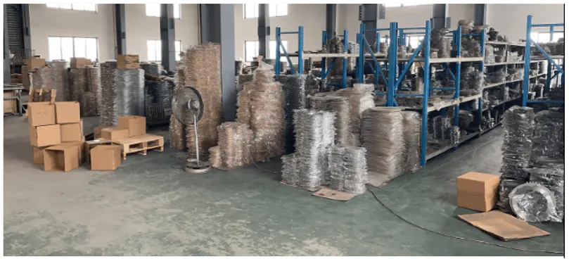 ALMAX friction disc production and storage area